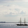 Tall ships sail by