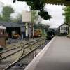 Here comes the train.
