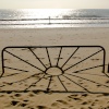 Sun on the sand in October