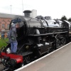 A steam-engine train in Kidderminster