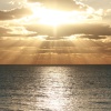 Suns Rays over the English Channel