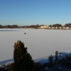 Icey lake in Tattershall