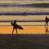 Sunset surfers