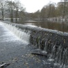 The River Derwent passing Bamford Mill