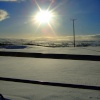 Snow sun