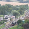 Corfe Station from the Castle