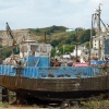 Derelict fishing boat