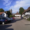 Chilham Market Square with the look on the Church