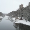 Durham from Prebends Bridge. Winter