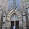 The main entrance to the Cathedral