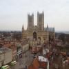 The Cathedral view from Lincoln Castle