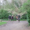 Berry Pomeroy Castle: the Trail Bikers arrive