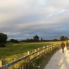 Oxford, footpath to the river Thames (Isis)