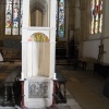 Dorchester-On-Thames, inside the Abbey, the restored shrine to St Birinus