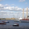 Looking over the river to Tilbury Power Station