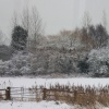 Reedham in the winter, seen when passing on the train