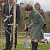 HRH Princess Anne visiting Godmersham, Kent.