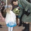 HRH Princess Anne visiting Godmersham, Kent.