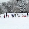 Fun in the snow Eastcote House Gardens