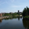 View from the bridge over the River Severn at Worcester