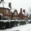 Houses around the Green during Winter