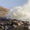 Big wave at Barton on Sea