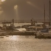 Sunrays over Lymington River