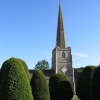 Painswick - St. Mary's Church and Yew Trees (2) - June, 2003