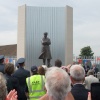 Un-veiling Cody’s statue outside the historic Royal Aircraft Establishment museum Farnborough Hampshire