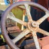 Rusty ships wheel