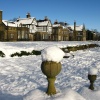 Smithills Hall, Bolton, Lancashire. A Winter Scene.
