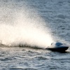 Model Boat on Herrington Park boating lake.