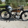 Beautiful 1920s Raleigh motorcycle spotted at Newlands Corner, 12th March 2015