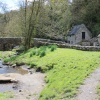 Picturesque  stone bridge at Milldale  village - Dove Dale