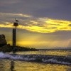 SUNRISE AT HENGISTBURY HEAD