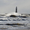 Rolling waves at Roker