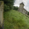 Headstone and Church at Godington, Oxfordshire