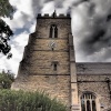 Church at dusk