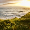View over Sandymouth,Bude, Cornwall at Sunset