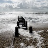 A Very Windy Day at West Wittering, West Sussex.