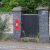 Wall Postbox, Uley, Gloucestershire 2014
