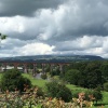 A cloudy day over Whalley, viaduct.