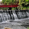 Weir on River Colne, Marsden