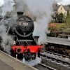 Locomotive 45428 at Grosmont Station