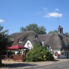The picturesque Barley Mow pub in Clifton Hampden