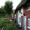 Pretty cottages in Malthouse Lane, Dorchester-on-Thames