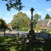 The centre of the village and the war memorial, Appleton