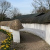 Beautifully restored ancient cob walls in Blewbury