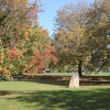 Kingham village green in the Autumn