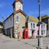 The Harbourmaster's Office & Deb's Pink Cottage on the Mousehole Quayside